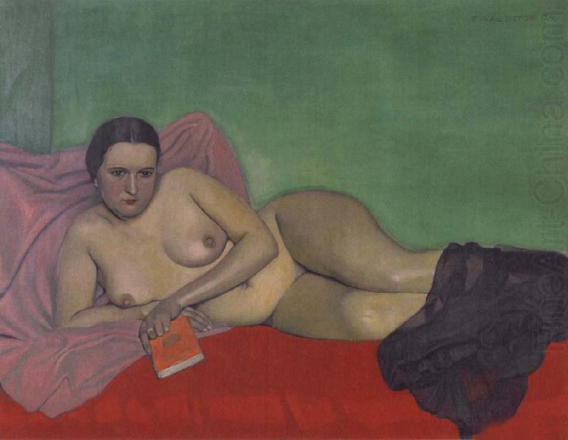 Nude holding a book, Felix Vallotton